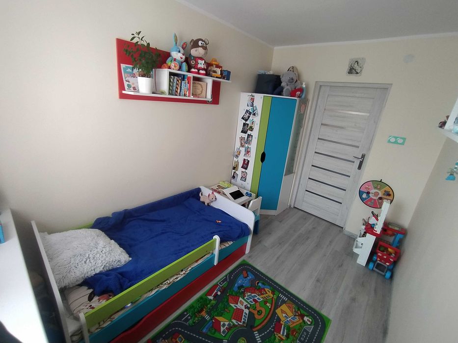 Meble dziecięce komplet łóżko szafa półki JAK NOWE