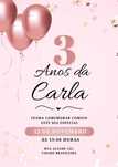 Faço cartazes e convites personalizados