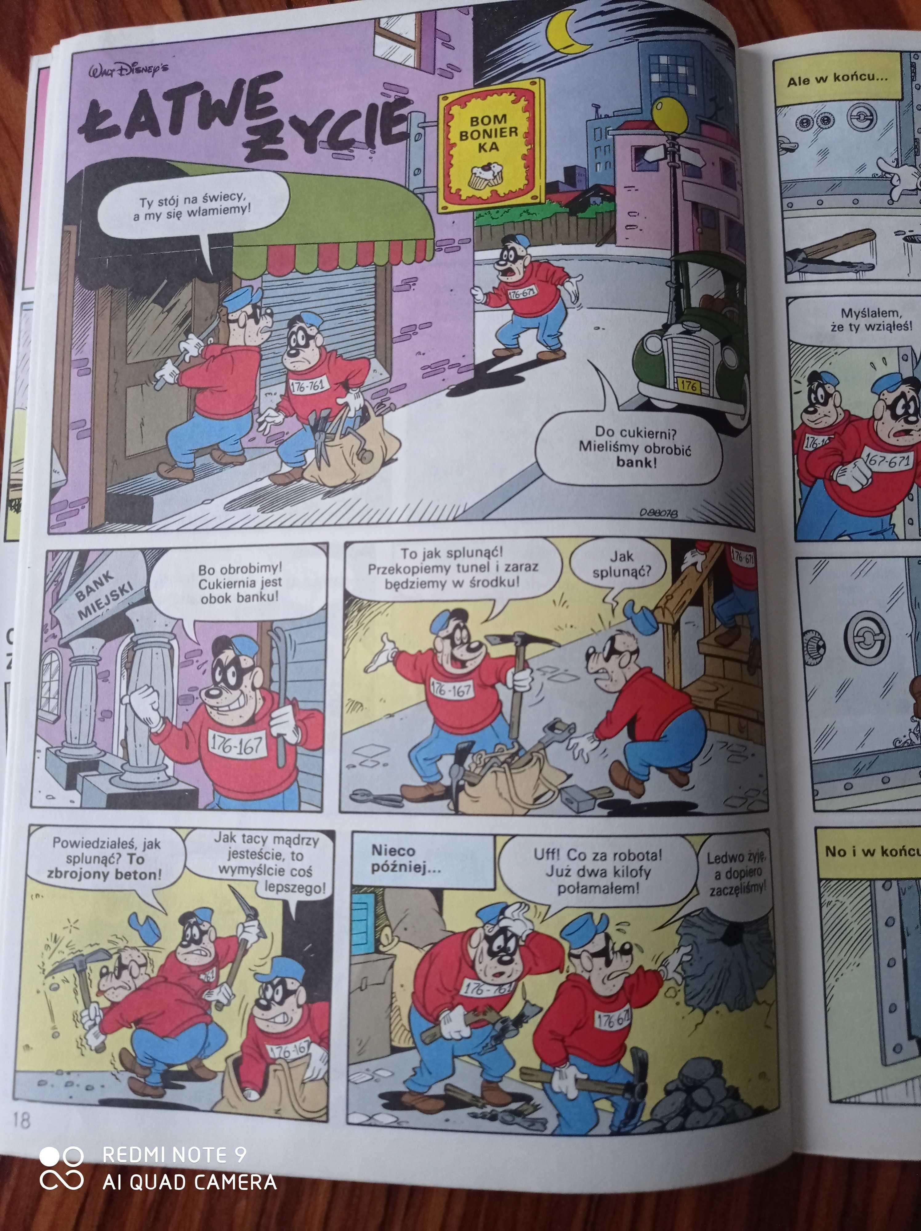 Komiks Mickey Mouse - 8/1991 - wersja polska w doskonałym stanie