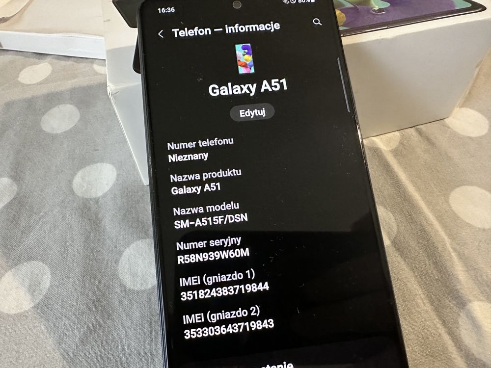 Samsung A51 w bdb stanie