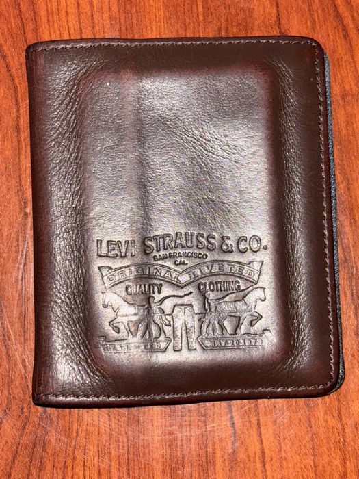 Кошелек-Levi’s Two Horse Bi-fold,коричневый