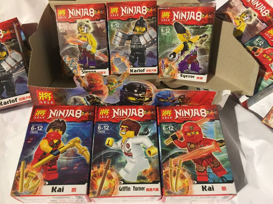 Figurki Ninjago - Super na prezent - Zestaw 6 sztuk - jakość jak Lego