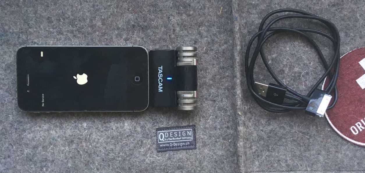 Tascam iM2 Stereo Condenser Microphones Teac 125dB Apple dock