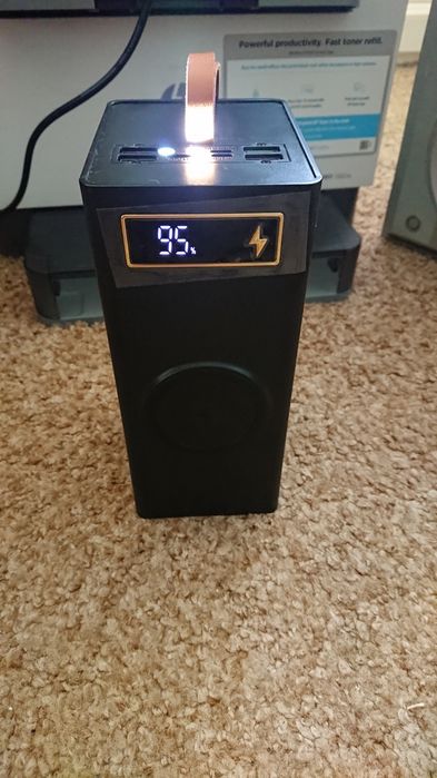 Powerbank 120 000 mAh, ліхтар+безпровідна зарядка