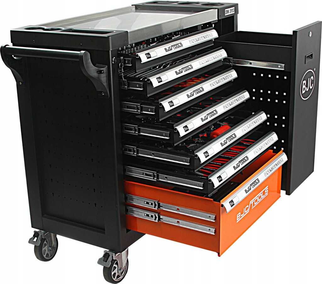 Шкаф с набором инструментов MAR-POL, тележка 306 шт BJC M66598