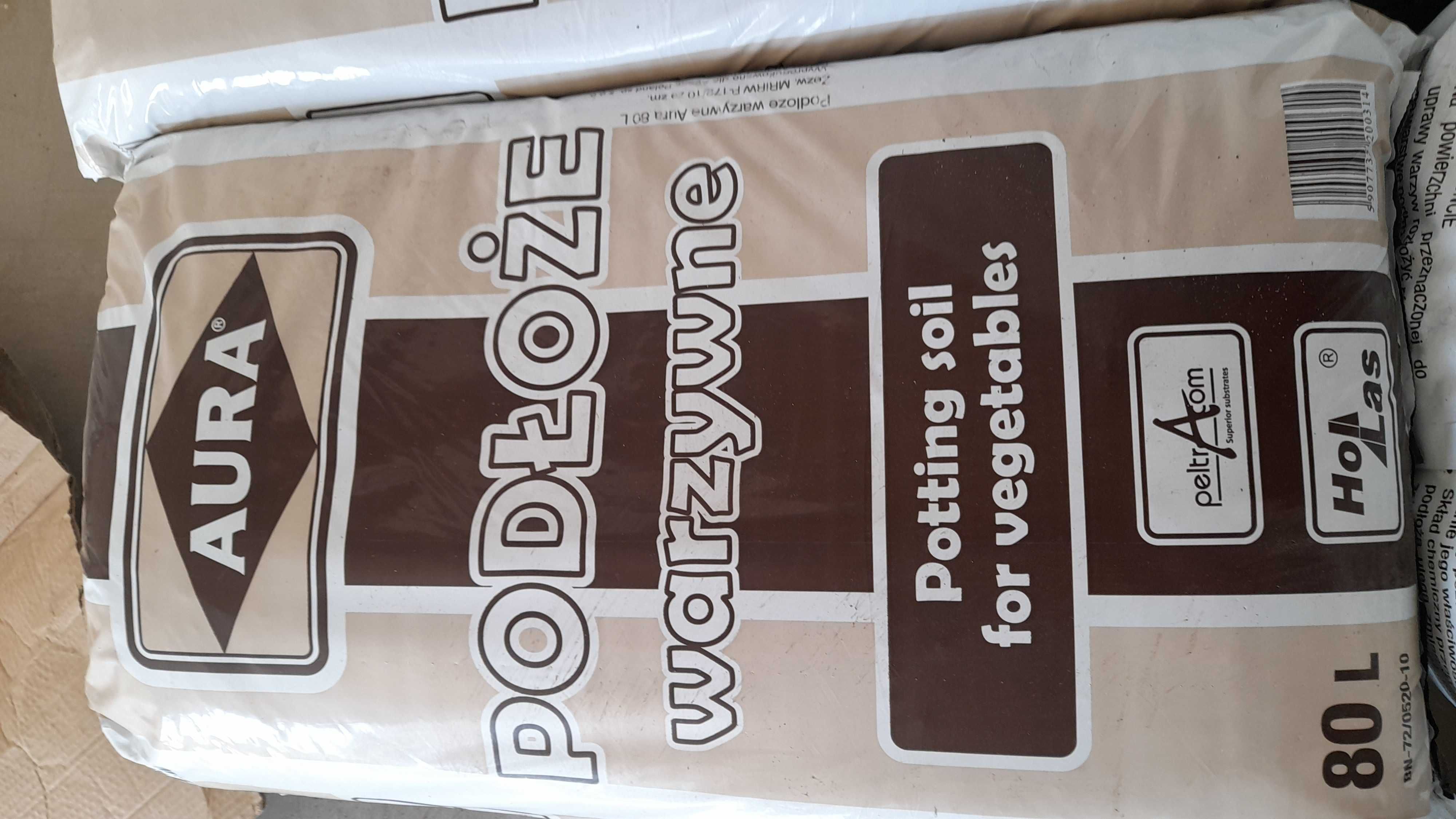 Ziemia ogrodowa workowana 80 litrów.