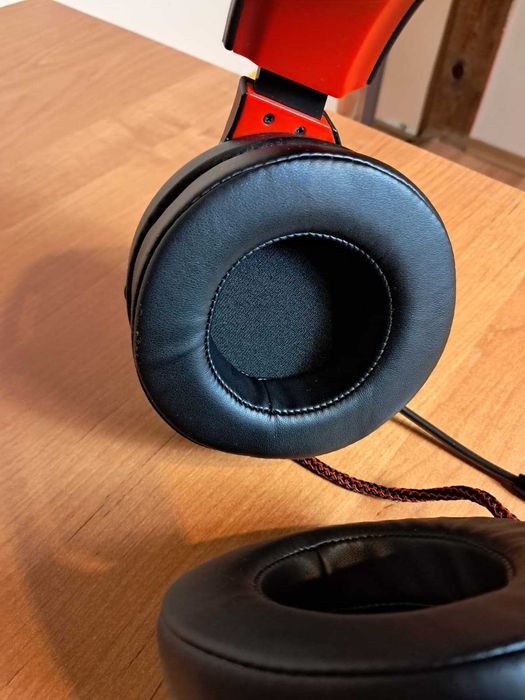 Słuchawki Gamingowe Nauszne Przewodowe Z Mikrofonem Podświetlane