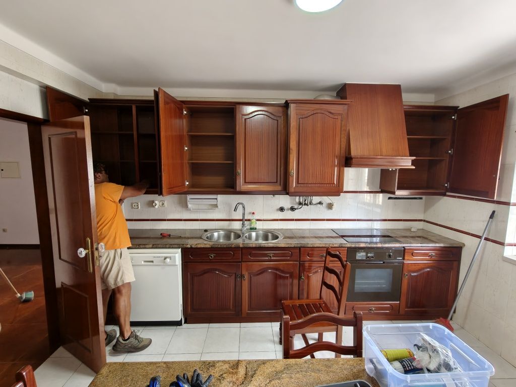 Cozinha madeira maciça carvalho