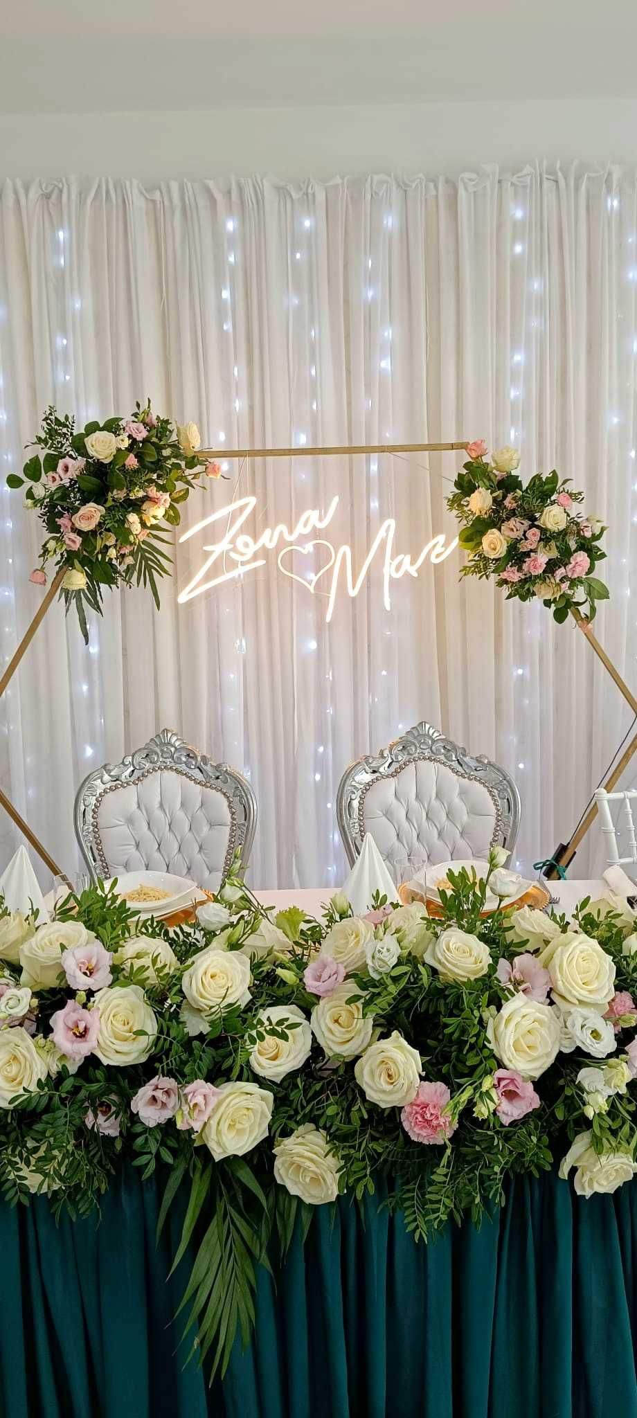Napis led / Neon na wesele, urodziny / Dekoracja ścianki
