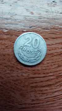 moneta 20 groszy 1961 bez znaku mennicy PROMOCJA INPOST 1ZL