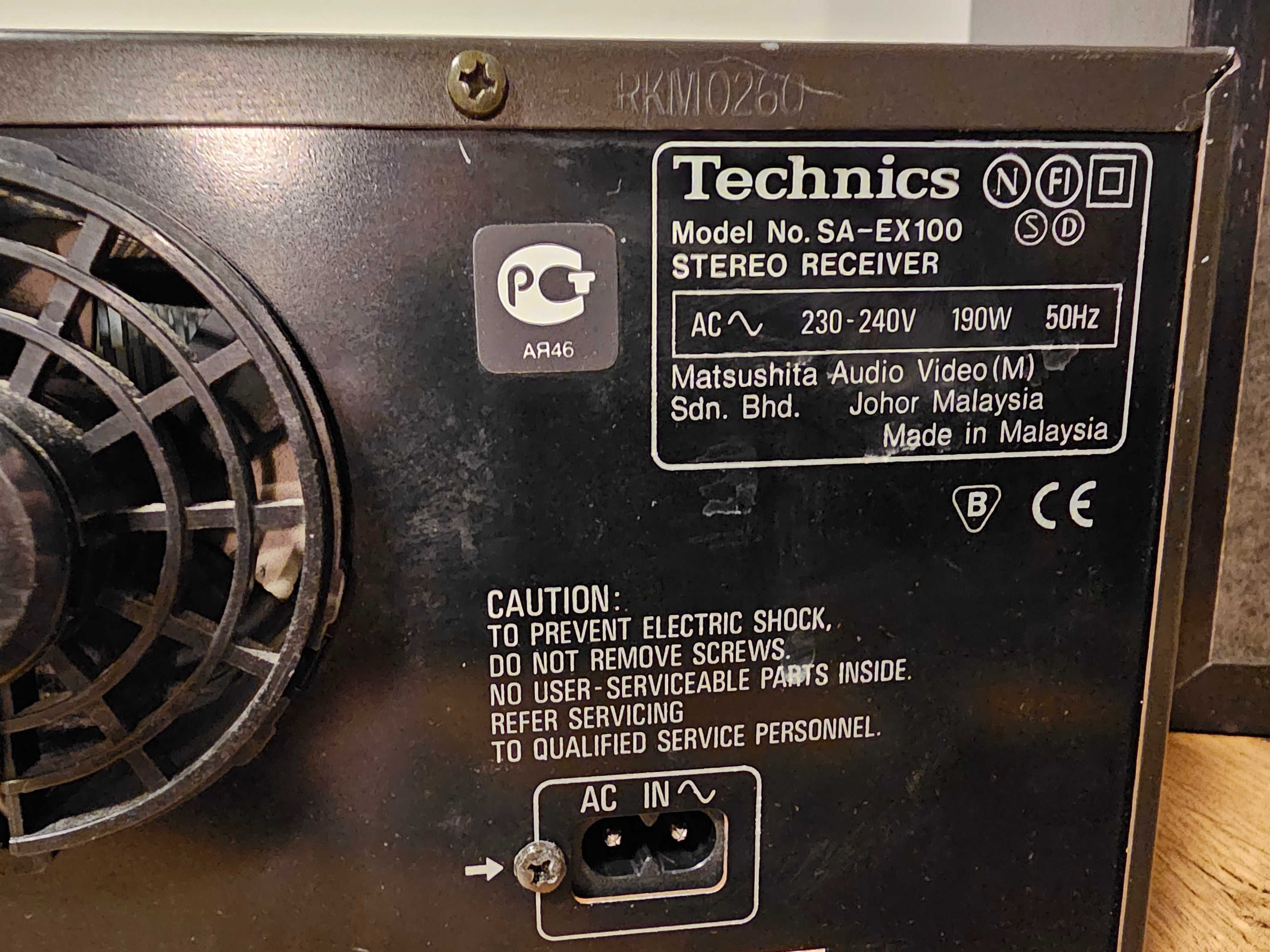 Technics SA-EX 100 + SB-C450  Amplituner + kolumny