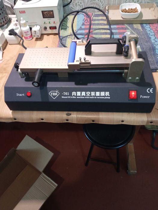 Ламінатор дисплеїв для нанесення ОСА TBK-761 з компресором