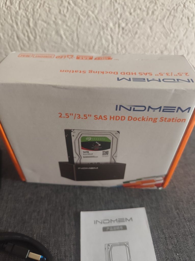 Nowa stacja dokująca Indmem K308 do dysków 2.5"/3.5" sas/hdd/ssd