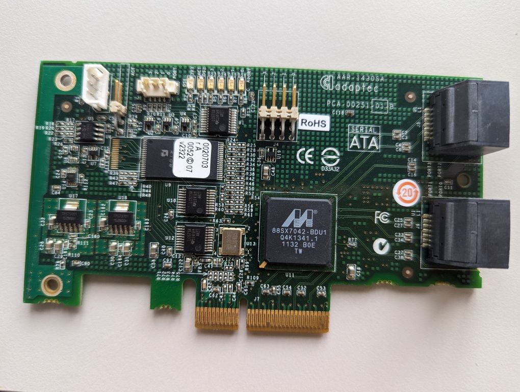 Контролер Raid Adaptec AAR-1430SA, PCI-e x4, 4xSATA (0, 1, 0+1, JBOD)