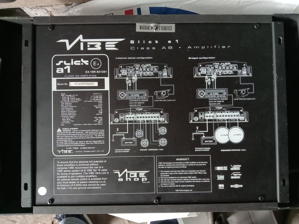 Автомобільний підсилювач Vibe slick A1