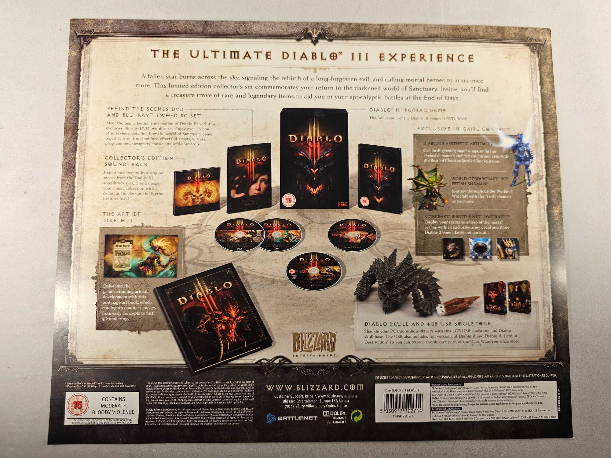 Diablo 3 - Edycja Kolekcjonerska - Kompletna - BOX + Figurka + USB