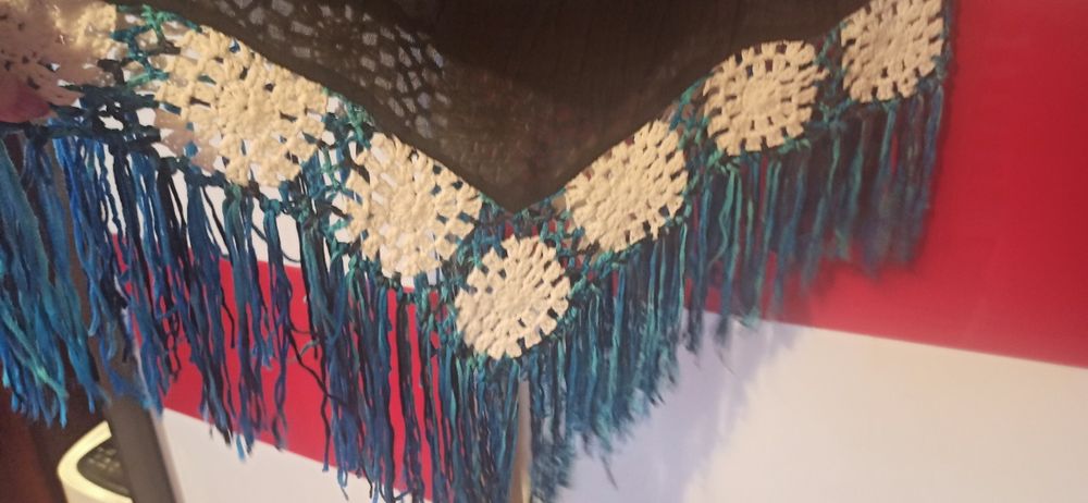 Narzutka wiosna lato frędzle boho