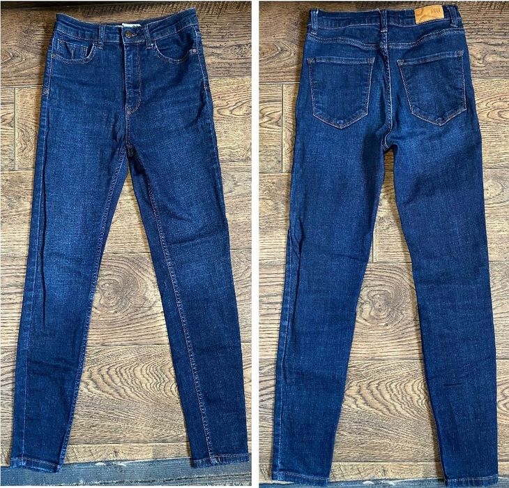 Женские джинсы скинни прямые утепленные s-m karol