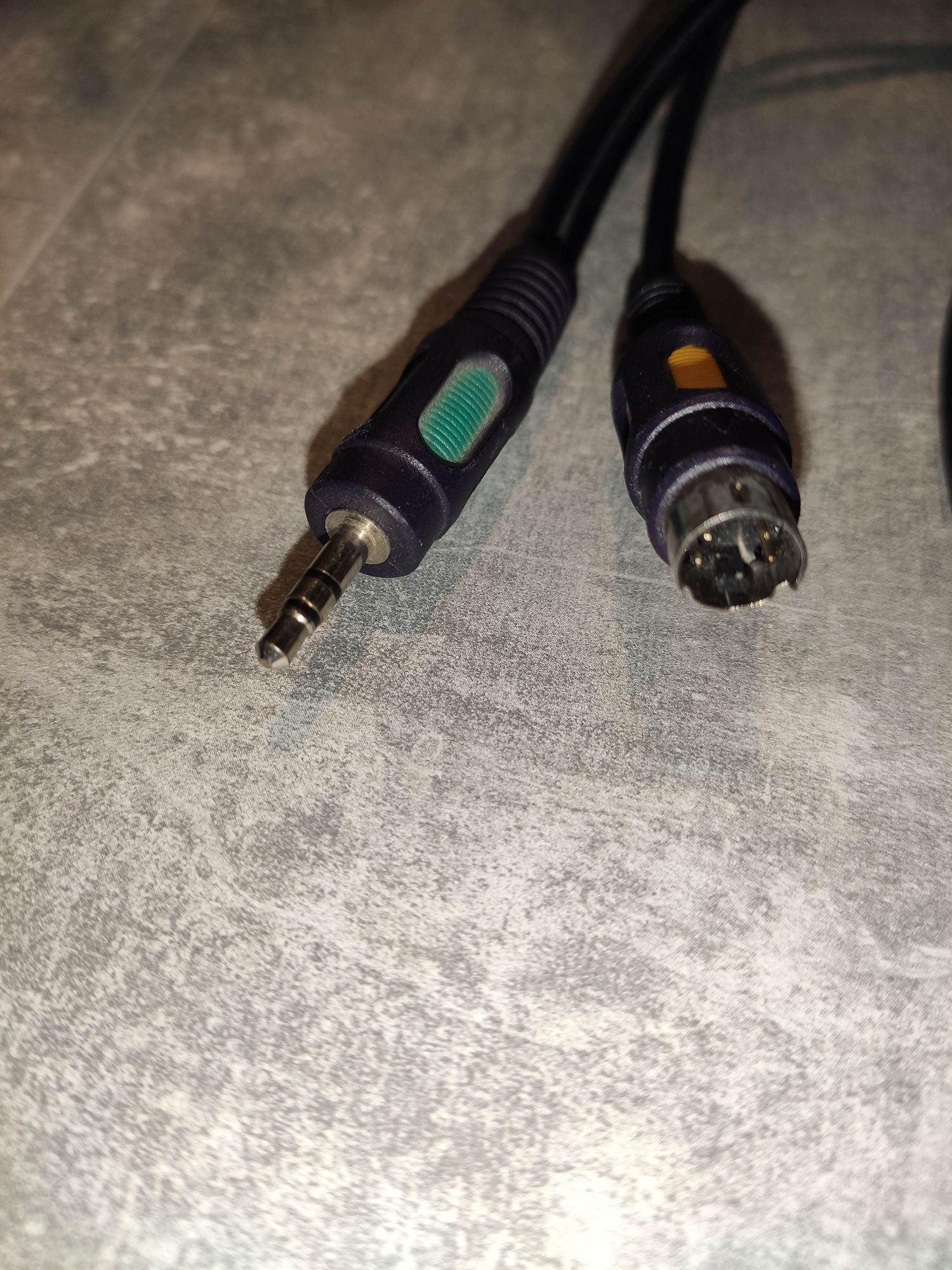 Przewód kabel TV SVHS S-Video + jack 3,5 / 3x RCA cinch 15 metrów