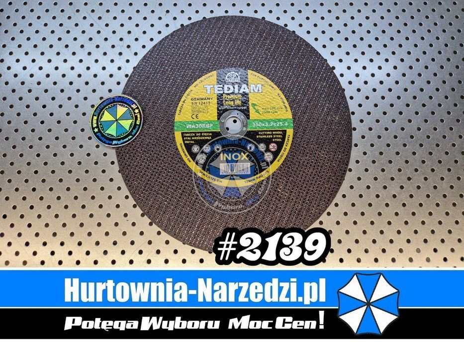 5sztuk Tarcza do cięcia PREMIUM 350x3,2x25,4mm INOX tarcza 350mm