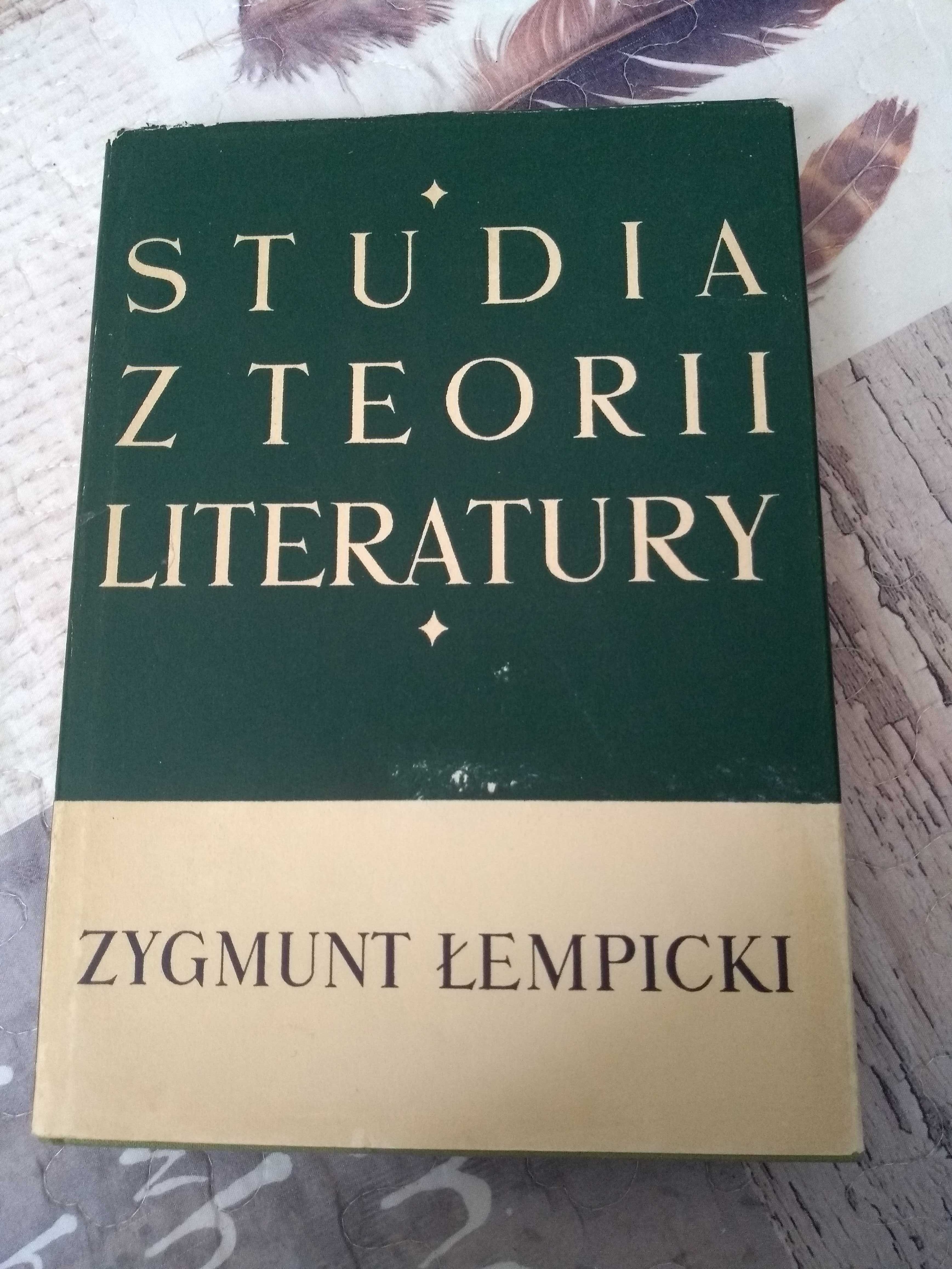 Studia z teorii literatury, Zygmunt Łempicki