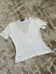 Biała blzuka t-shirt Pretty Little Thing roz. 40 (L) .