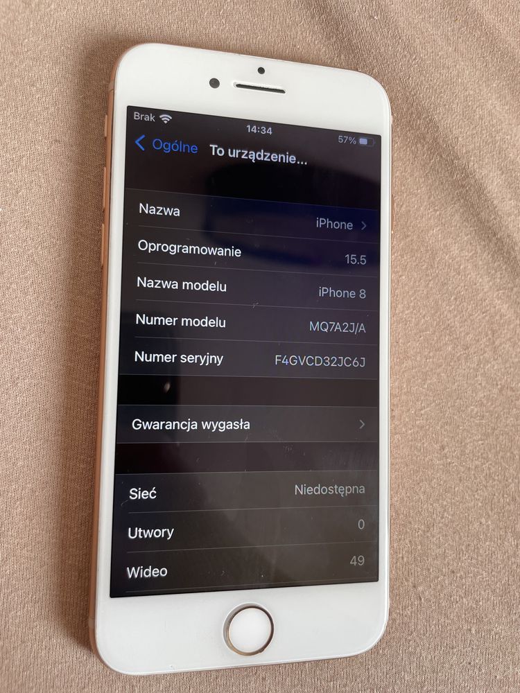 Iphone 8 złoty 64 gb
