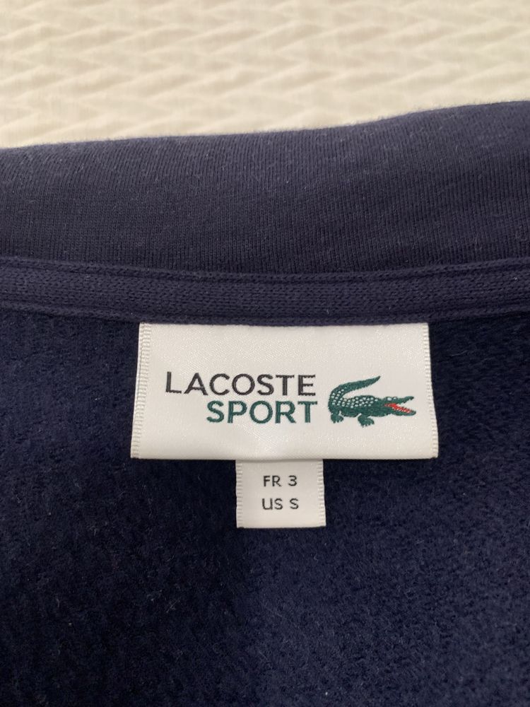 Hoodie/Sweatshirt com fecho Lacoste azul marinho