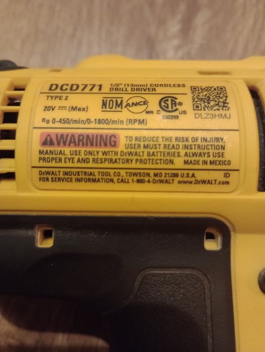 Wiertarko wkrętarka DeWalt DCD 771