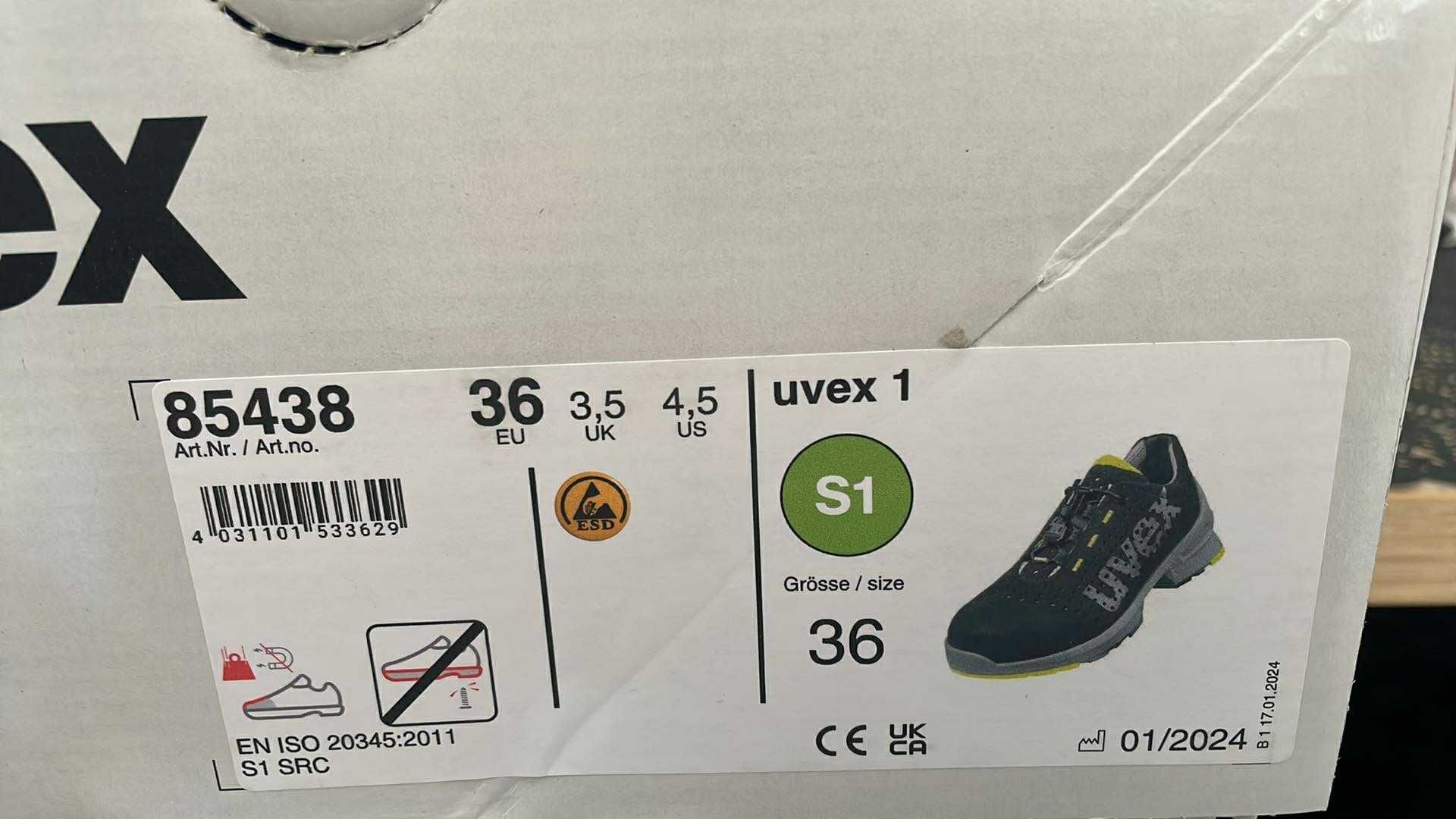 Nowe buty robocze UVEX