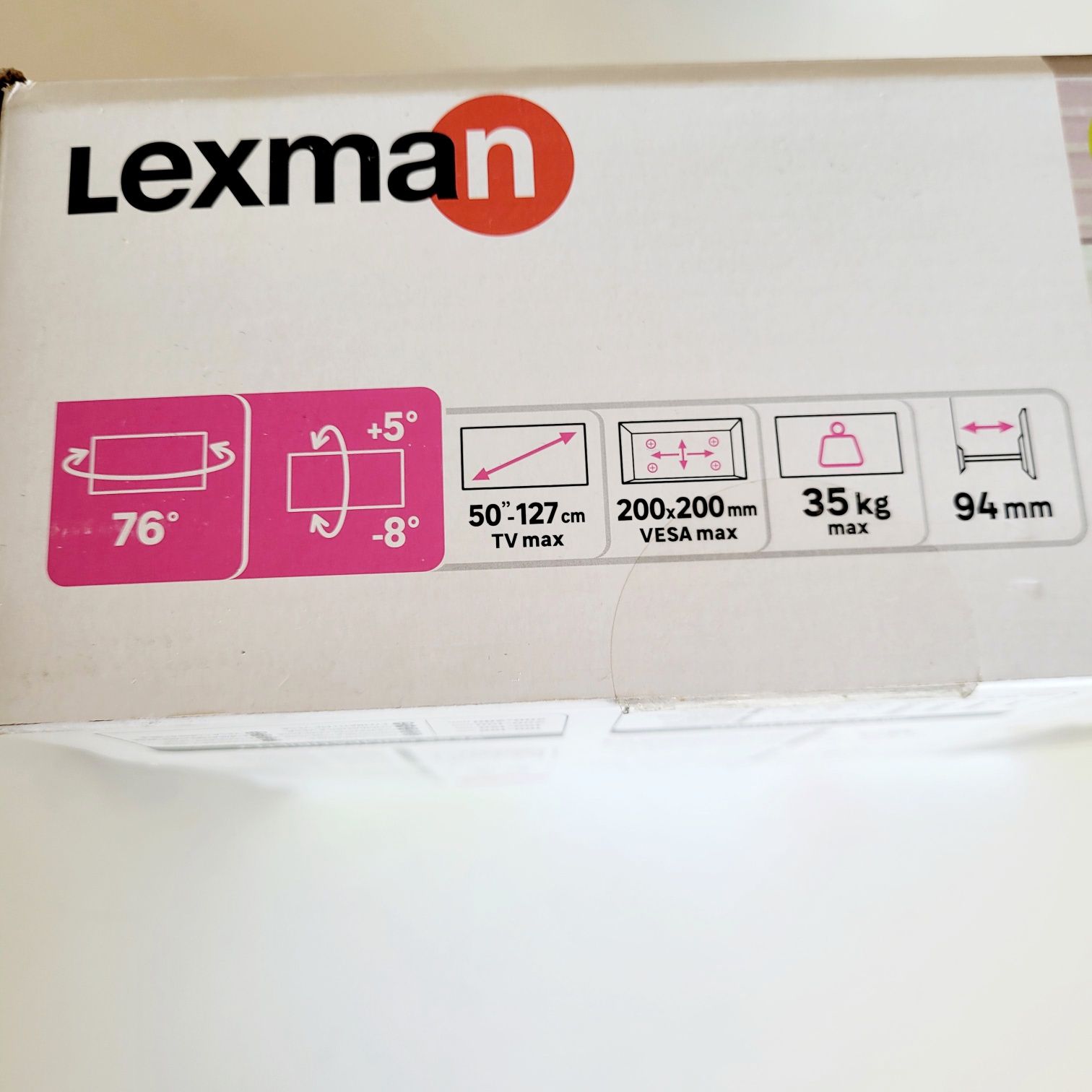 Uchwyt ścienny na tv lexman pivot ruchomy nowy