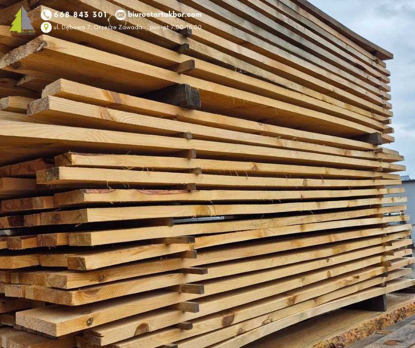 Tarcica gr. 30 mm, deska szalunkowa, tarcica iglasta