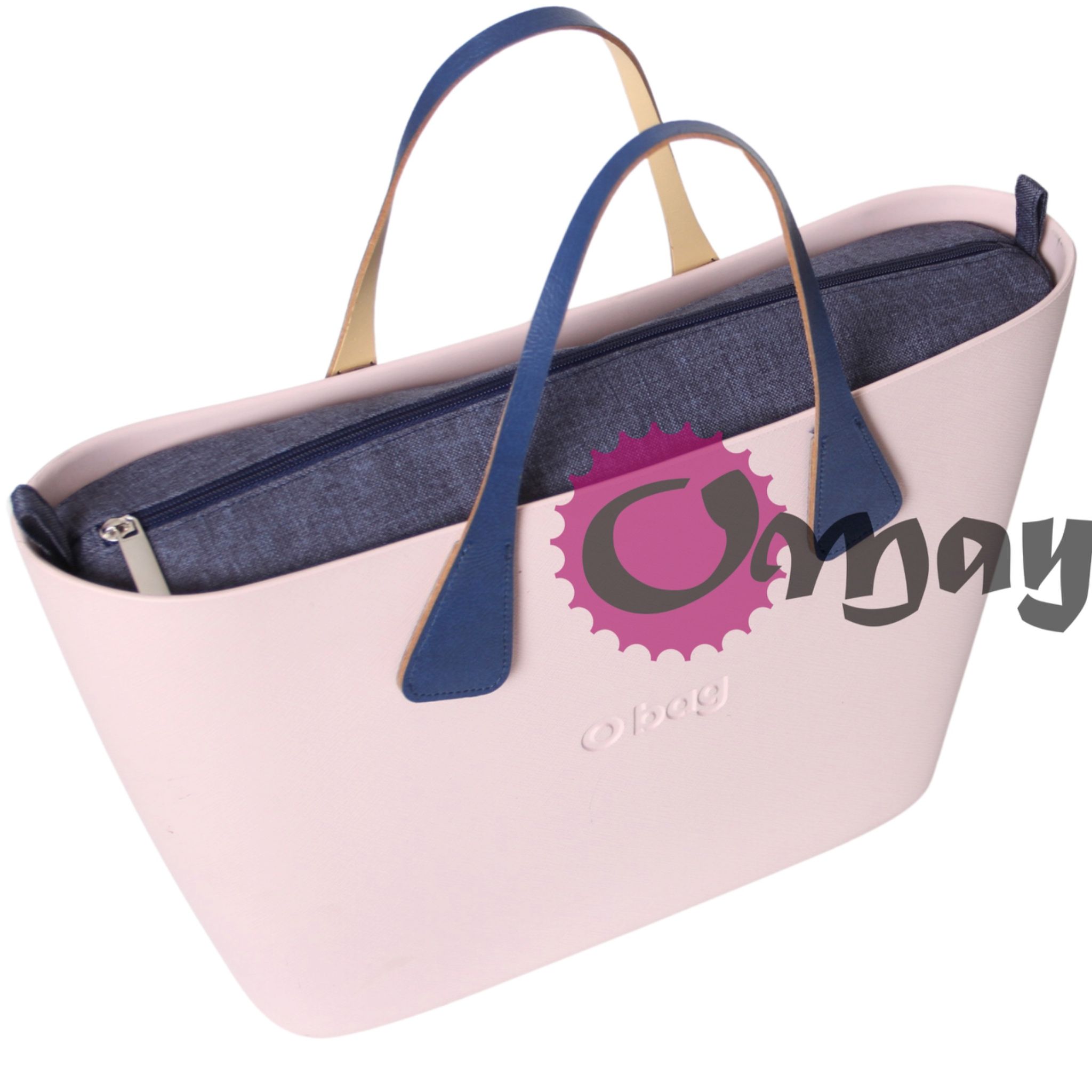 Granatowy organizer do OBAG URBAN len 2 kieszenie wkład VIP OMAY