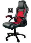 Fotel obrotowy do biurka CARRERA M RED PU