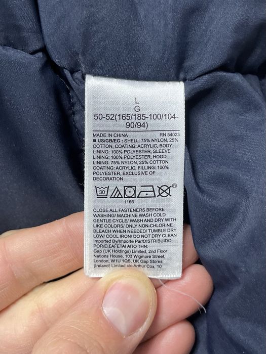 GAP куртка парка L размер зимняя синяя оригинал
