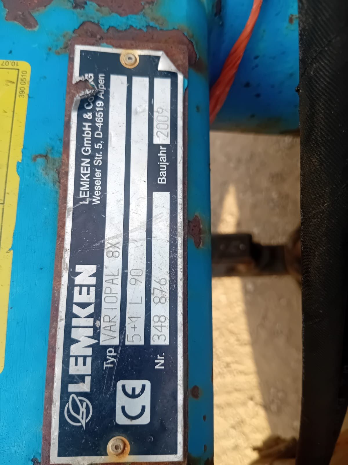 Pług Lemken Variopal 8X 5skib non stop 2009 ażur ramie do walu
