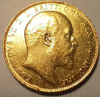 Золота монета 1906 Gold Sovereign Edward VII Perth