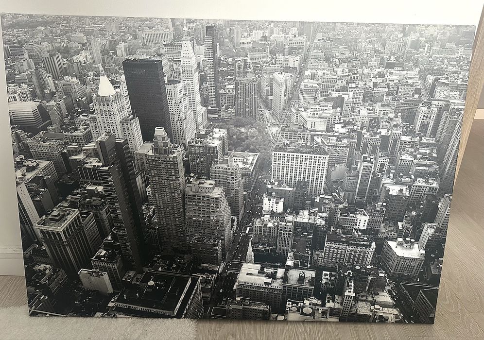 Obraz New York bialo czarny