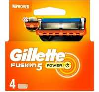 Gillette Fusion Power Wkład do maszynki 4 szt Oryginalne Niemcy