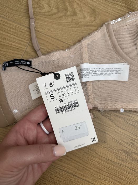 Топ - корсет zara новий
