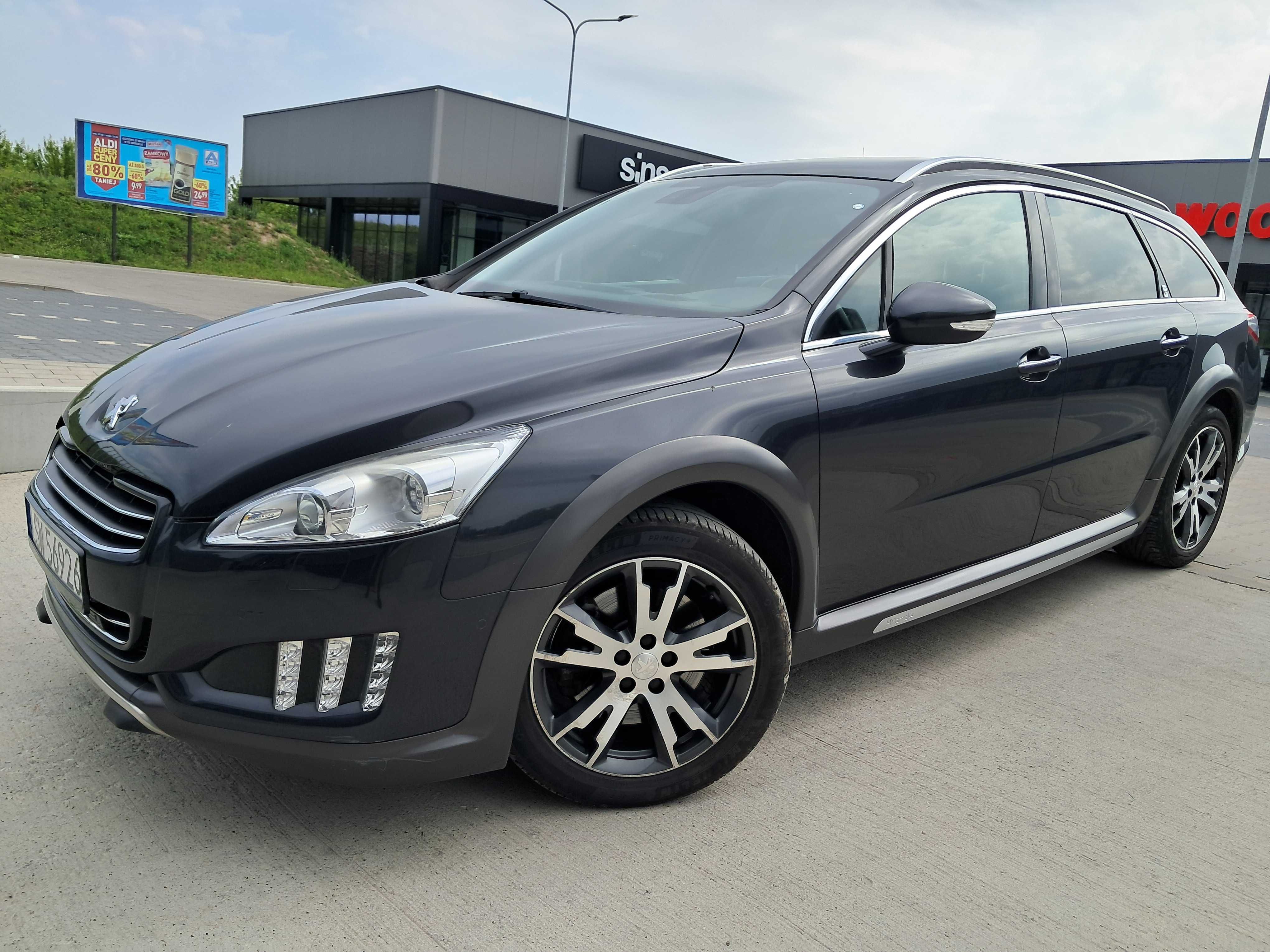 Piękny Peuget 508-RXH-2,0Hdi+Hybryda-Automat 4X4-Panorama2014/15Rok