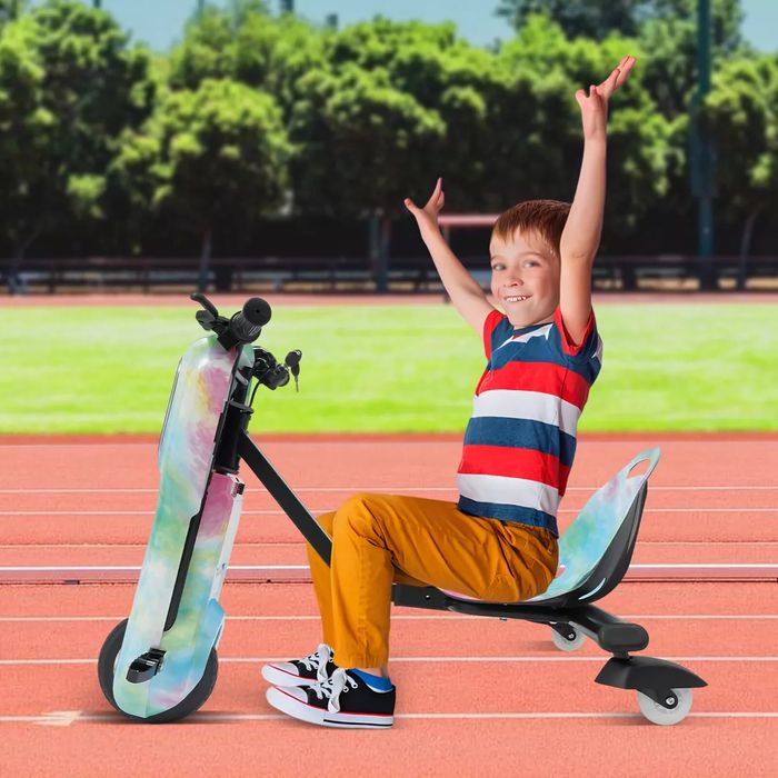 Детский Электрический трехколесный велосипед  LED Drift Wheels 360° др