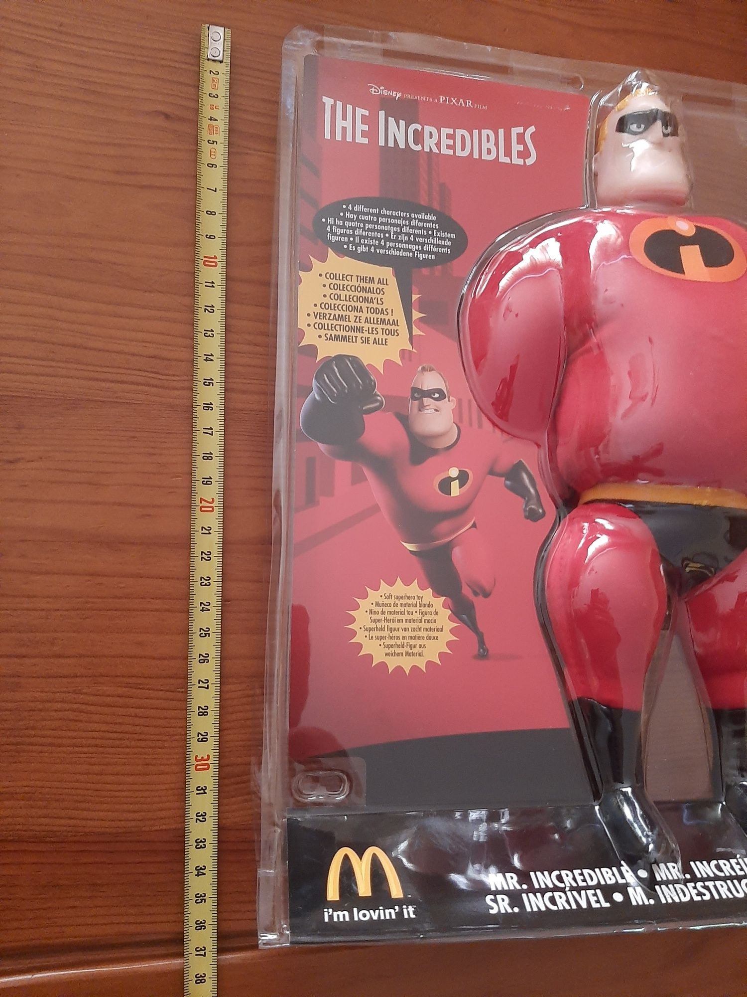 Colecao completa the incredibles/mcdonalds 2004/ 4 bonecos/figuras