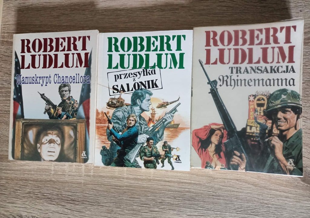 Książki Robert Ludlum Przesyłka Manuskrypt Transakcja
