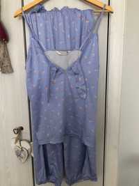 Błękitna piżama damska S
