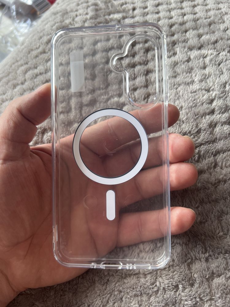 Etui do Samsung A26 5G MagSafe - jasnoniebieski - szklo gratis