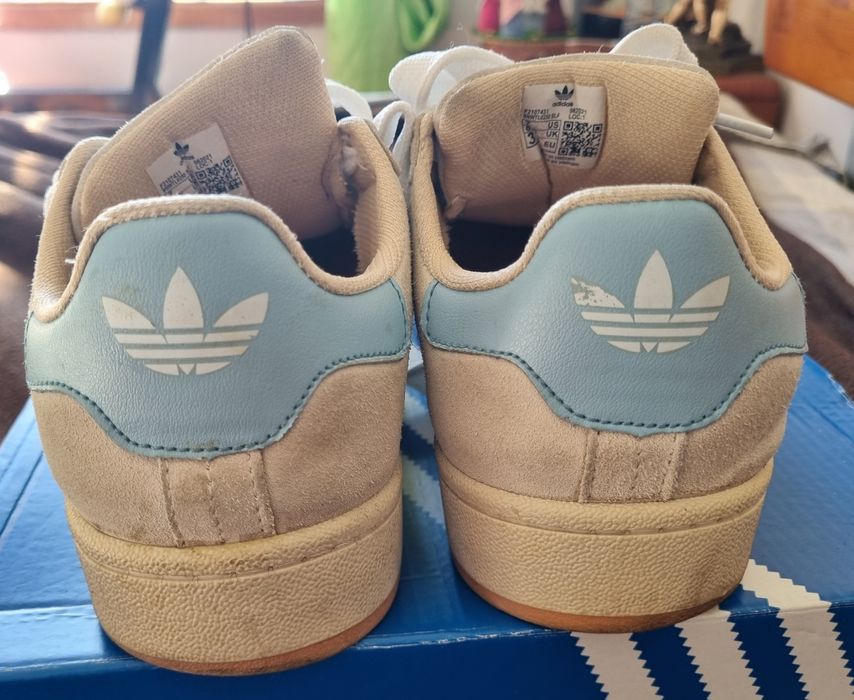 Adidas Campus bejes e azuis