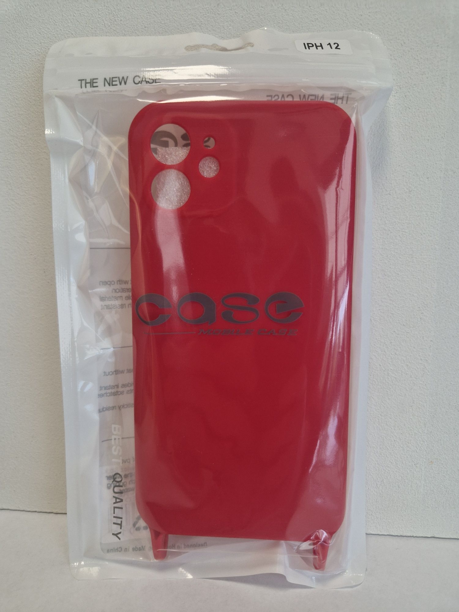 Strap Silicone Case do Iphone 12 wzór 2 czerwony