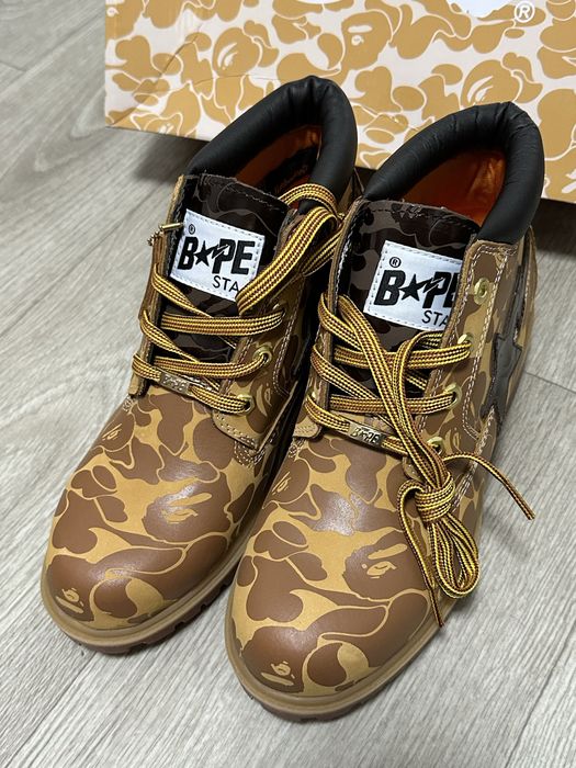 Ботинки timberland x bape