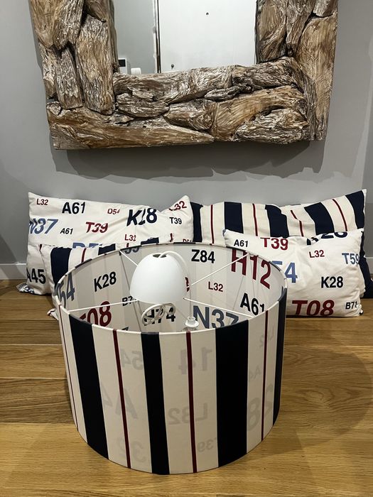 Conjunto candeeiro quarto + almofadas